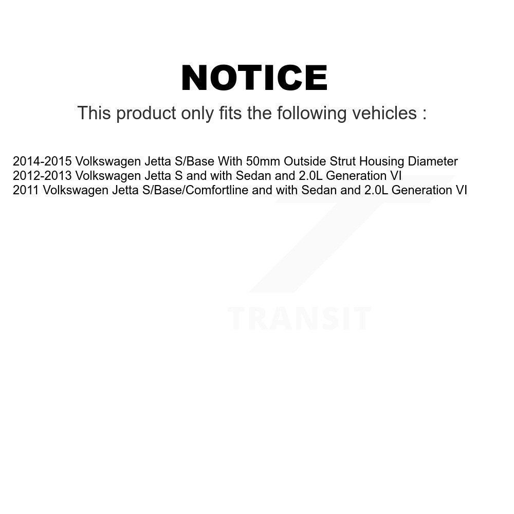 Front Suspension Strut Pair For Volkswagen Jetta K78-100669