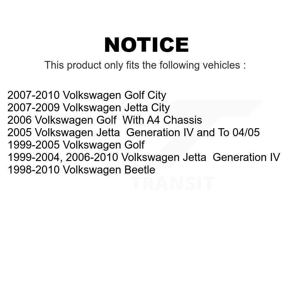 Front Suspension Strut Pair For Volkswagen Jetta Beetle Golf City K78-100670