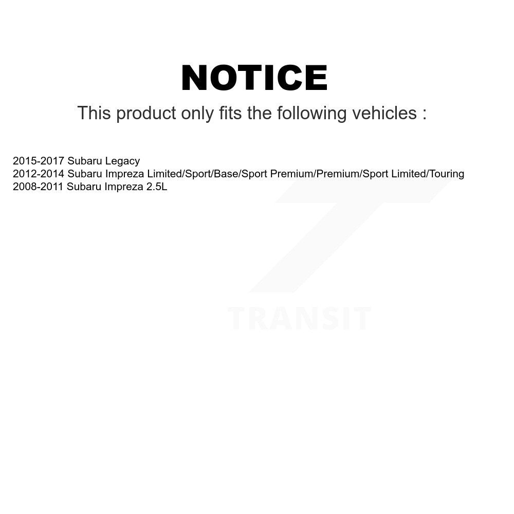 Rear Suspension Strut Pair For Subaru Impreza Legacy K78-100708