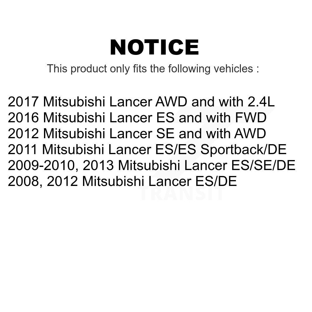 Rear Suspension Strut Pair For Mitsubishi Lancer K78-100725