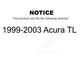 Rear Suspension Strut Pair For 1999-2003 Acura TL K78-100737