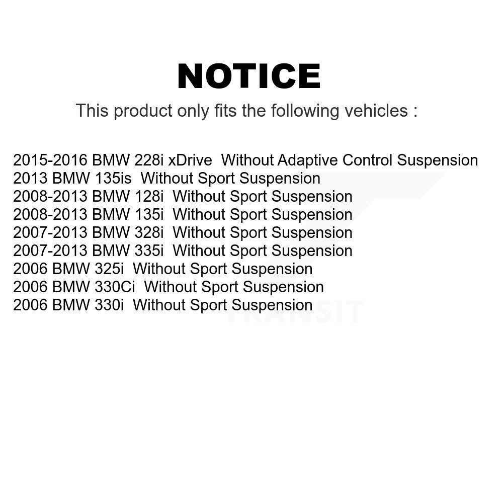 Front Suspension Strut Kit For BMW 328i 335i 325i 128i 330i 135i 228i xDrive 330Ci 135is K78-100759