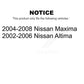 Front Suspension Strut Kit For Nissan Altima Maxima K78-100813