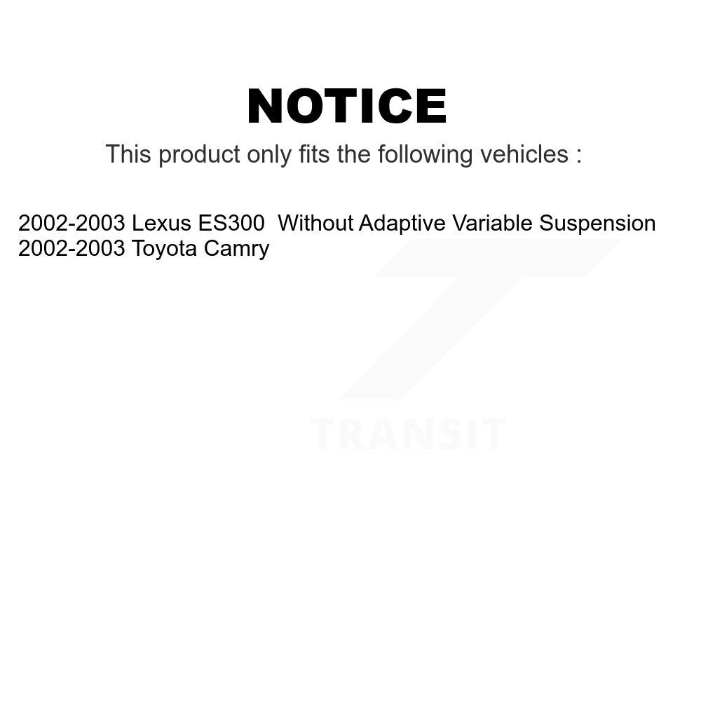 Front Suspension Strut Kit For 2002-2003 Toyota Camry Lexus ES300 K78-100854