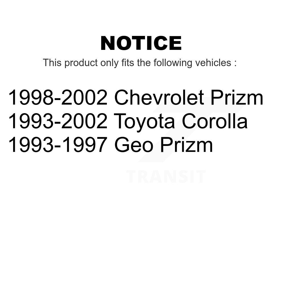 Front Suspension Strut Kit For Toyota Corolla Prizm Chevrolet Geo K78-100856