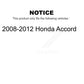 Front Rear Suspension Strut Kit For 2008-2012 Honda Accord K78-100862