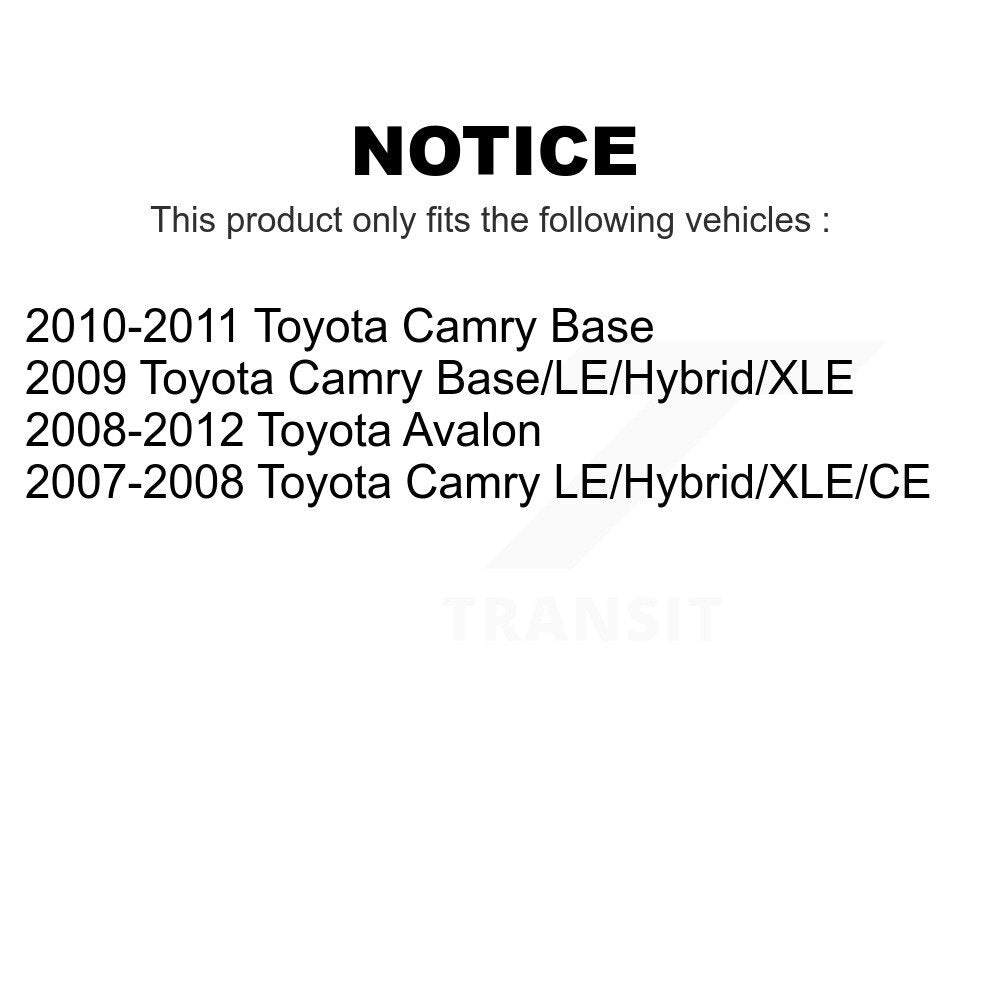 Front Rear Suspension Strut Kit For Toyota Camry Avalon K78-100894
