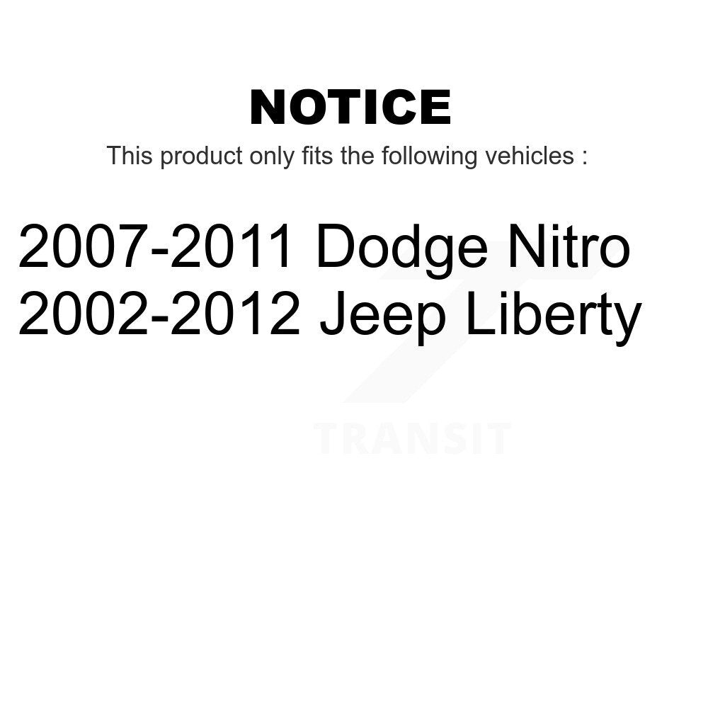 Front Rear Suspension Strut Kit For Jeep Liberty Dodge Nitro K78-100903