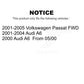 Front Rear Suspension Strut Kit For Volkswagen Passat Audi A6 K78-100909