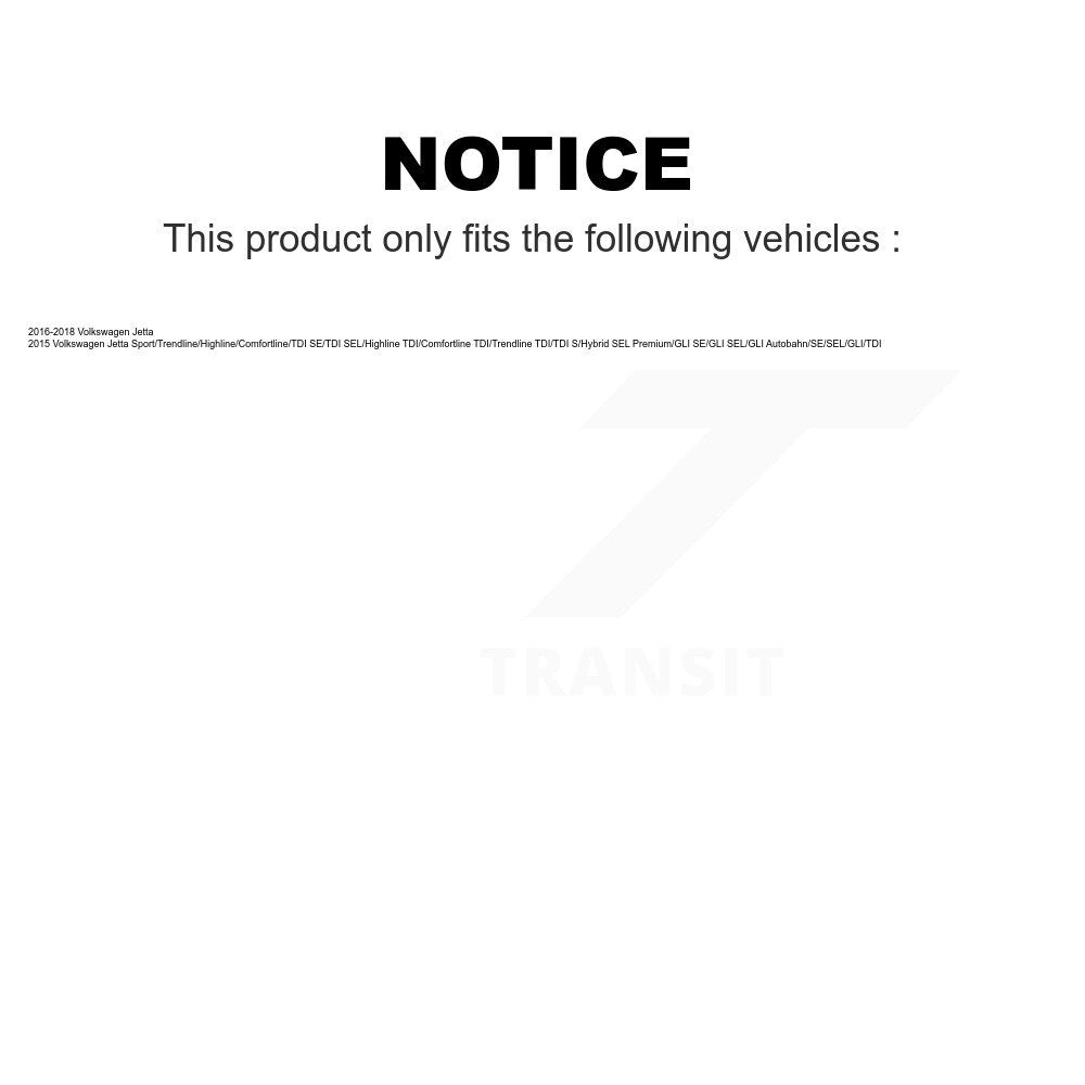 Front Rear Suspension Strut Kit For Volkswagen Jetta K78-100918
