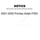 Front Rear Suspension Strut Kit For 2001-2005 Pontiac Aztek FWD K78-100922