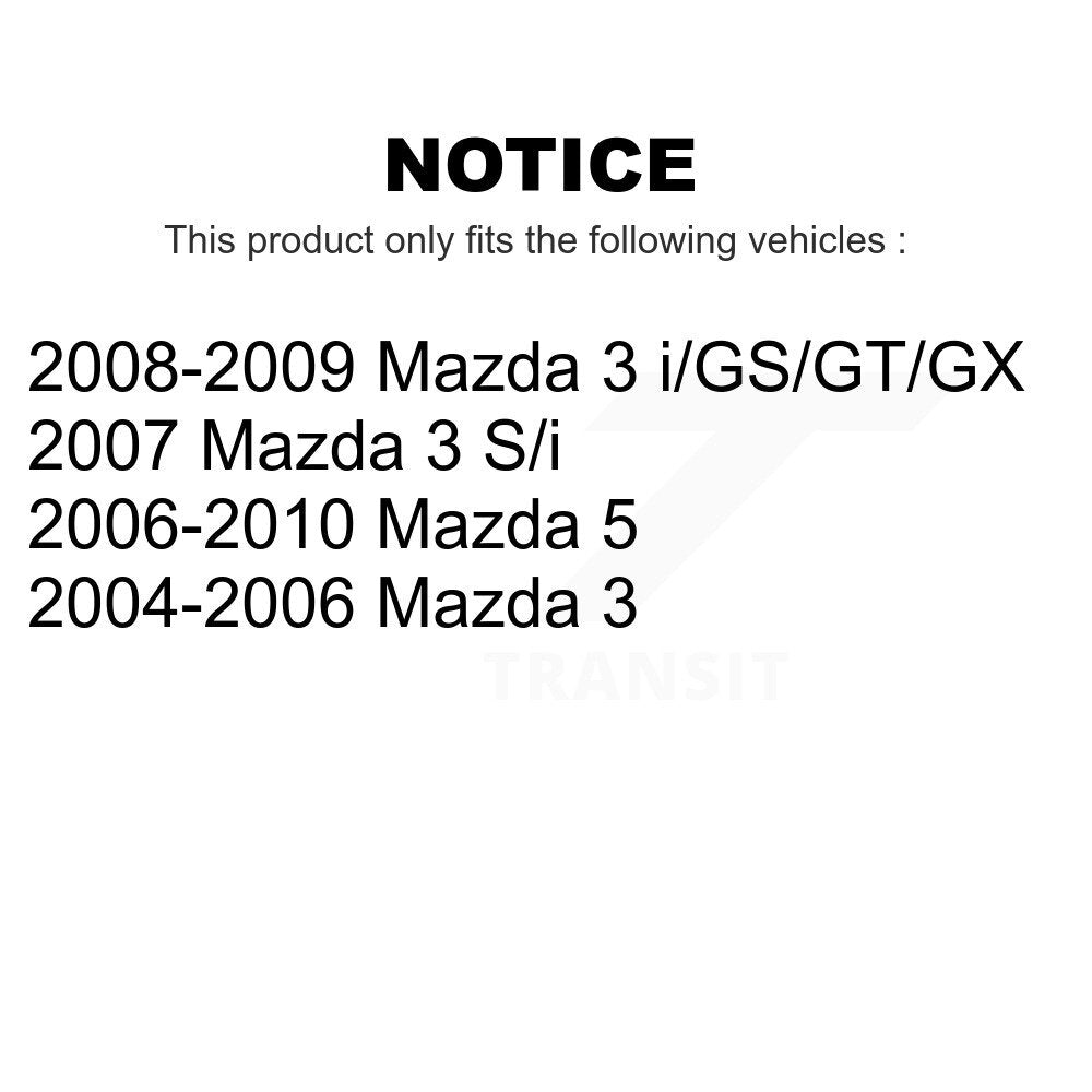 Front Rear Suspension Strut Kit For Mazda 3 5 K78-100976