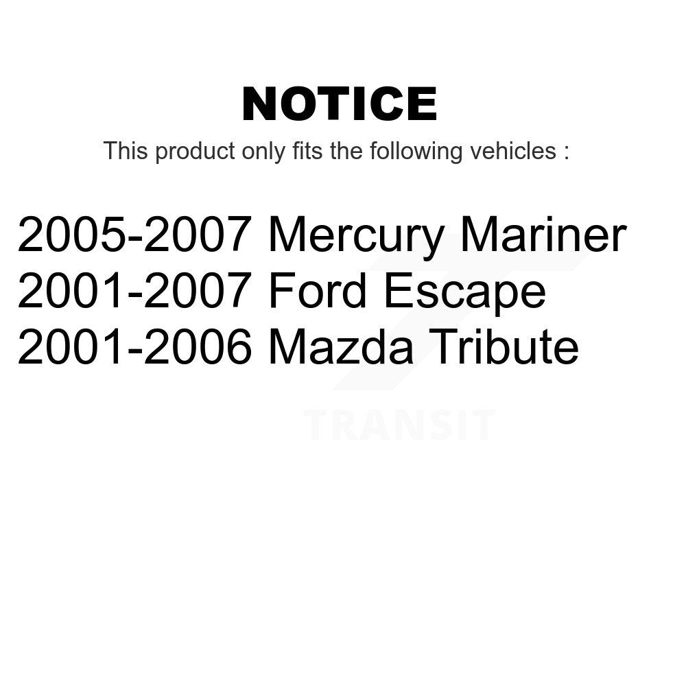 Front Rear Suspension Strut Kit For Ford Escape Mazda Tribute Mercury Mariner K78-100982
