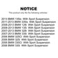 Front Rear Suspension Strut Kit For BMW 328i 335i 325i 128i 330i 135i 325Ci 330Ci 335is 135is With Sport K78-100990