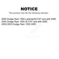 Front Rear Suspension Shock Absorber Kit For Dodge Ram 1500 K78-101026