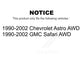 Front Disc Brake Rotors Pair For 1990-2002 Chevrolet Astro GMC Safari AWD K8-100057