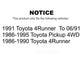 Front Disc Brake Rotors Pair For Toyota Pickup 4Runner K8-100260