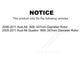 Front Disc Brake Rotors Pair For Audi A6 Quattro With 347mm Diameter Rotor K8-100432