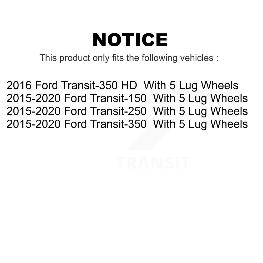 Rear Disc Brake Rotors Pair For Ford Transit-250 Transit-350 Transit-150 HD With 5 Lug Wheels K8-100677