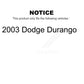 Rear Disc Brake Rotors Pair For 2003 Dodge Durango K8-100691