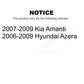 Rear Disc Brake Rotors Pair For Hyundai Azera Kia Amanti K8-100830