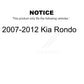 Rear Disc Brake Rotors Pair For 2007-2012 Kia Rondo K8-100869