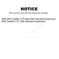 Front Rear Disc Brake Rotors Kit For Cadillac CTS With Standard Suspension K8-101000