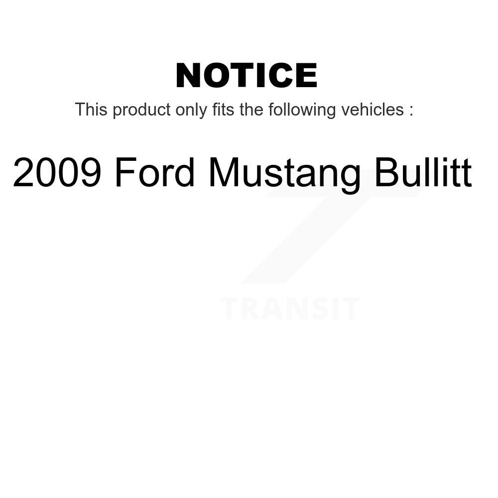 Front Rear Disc Brake Rotors Kit For 2009 Ford Mustang Bullitt K8-101109
