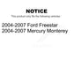 Front Rear Disc Brake Rotors Kit For 2004-2007 Ford Freestar Mercury Monterey K8-101113