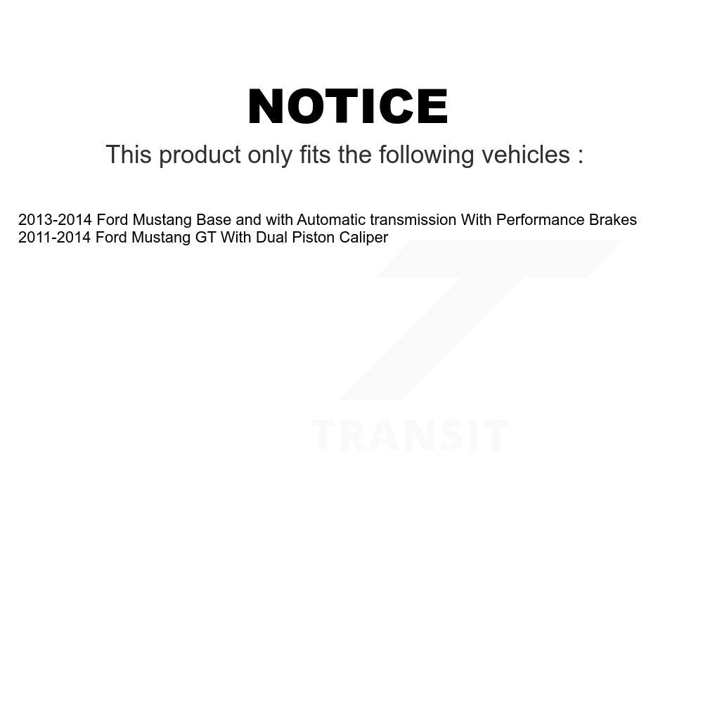 Front Rear Disc Brake Rotors Kit For Ford Mustang K8-101142