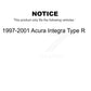 Front Rear Disc Brake Rotors Kit For 1997-2001 Acura Integra Type R K8-101228