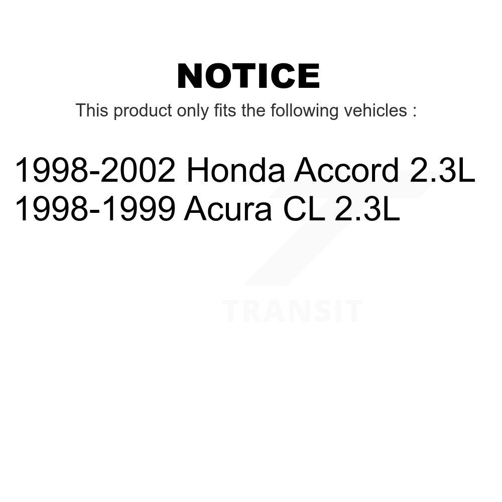 Front Rear Disc Brake Rotors Kit For Honda Accord Acura CL 2.3L K8-101267