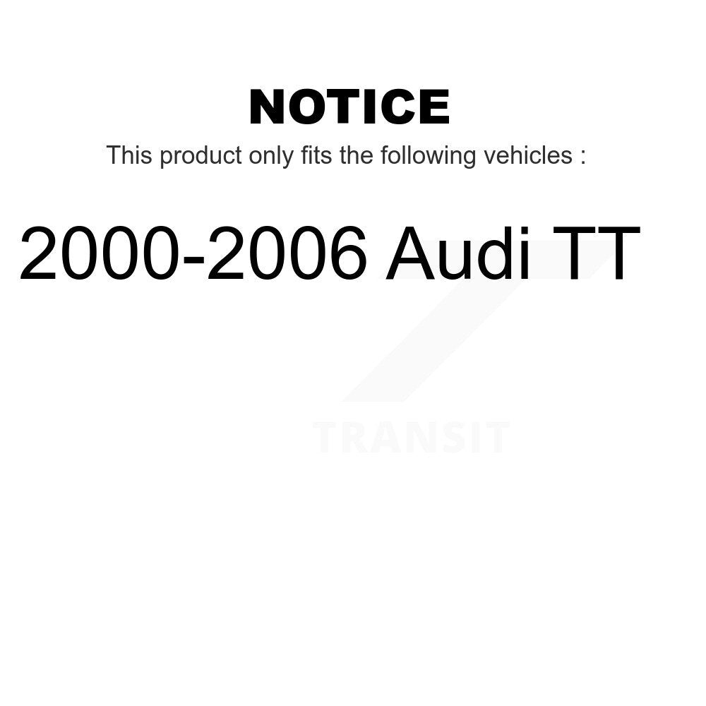 Front Rear Disc Brake Rotors Kit For 2000-2006 Audi TT K8-101306