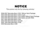 Front Rear Disc Brake Rotors Kit For Mercedes-Benz C230 C240 SLK230 C280 K8-101344