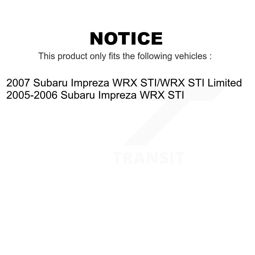 Front Rear Disc Brake Rotors Kit For Subaru Impreza K8-101408