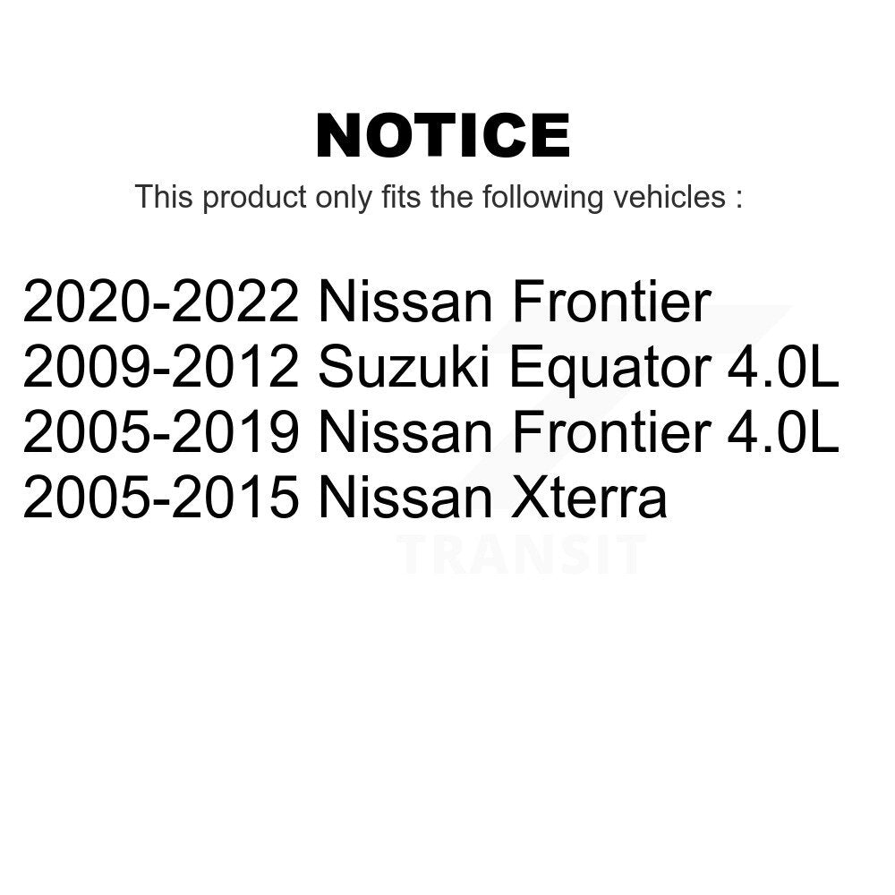 Front Rear Disc Brake Rotors Kit For Nissan Frontier Xterra Suzuki Equator K8-101414