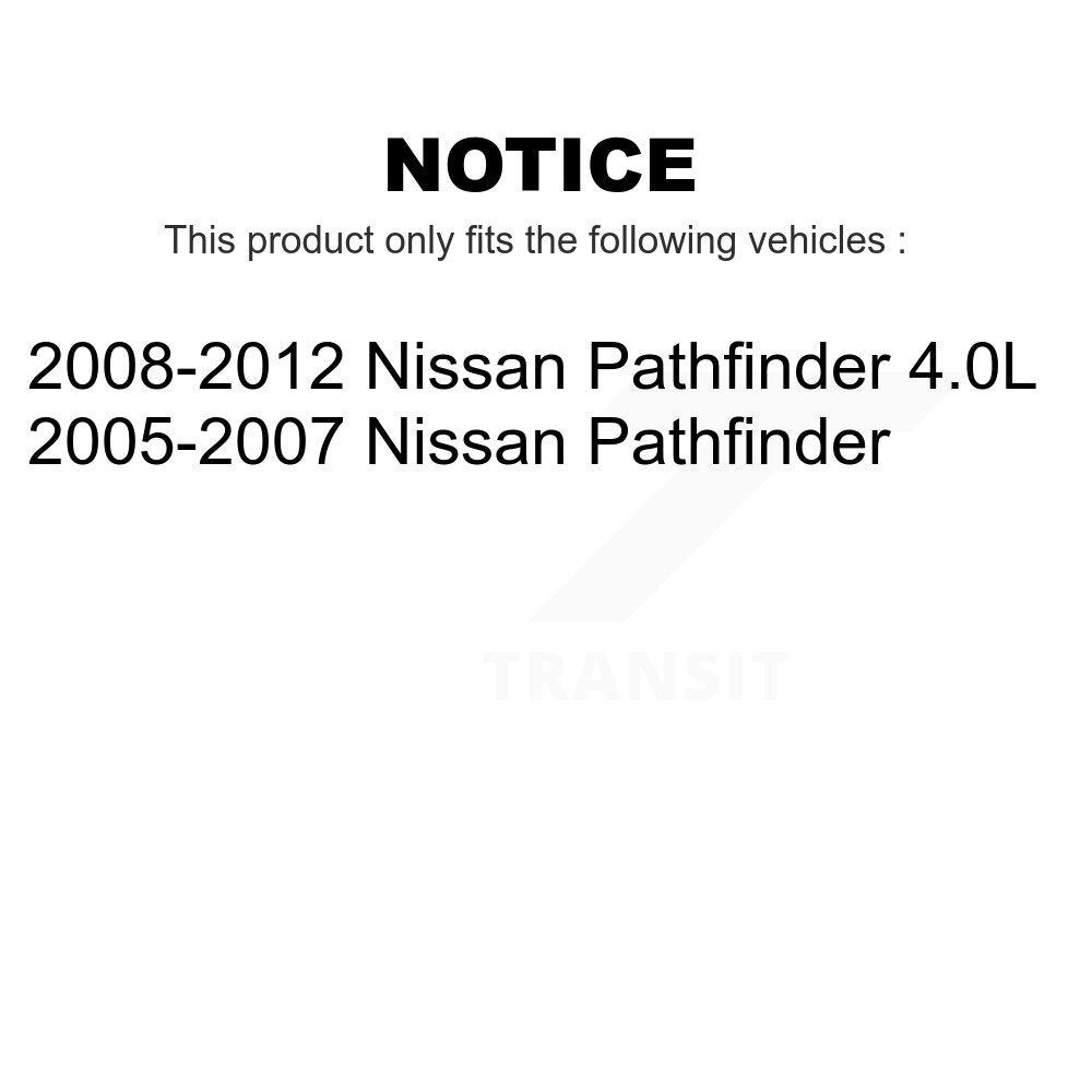 Front Rear Disc Brake Rotors Kit For Nissan Pathfinder K8-101415