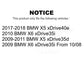 Front Rear Disc Brake Rotors Kit For BMW X5 X6 K8-101500