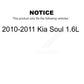 Front Rear Disc Brake Rotors Kit For 2010-2011 Kia Soul 1.6L K8-101581