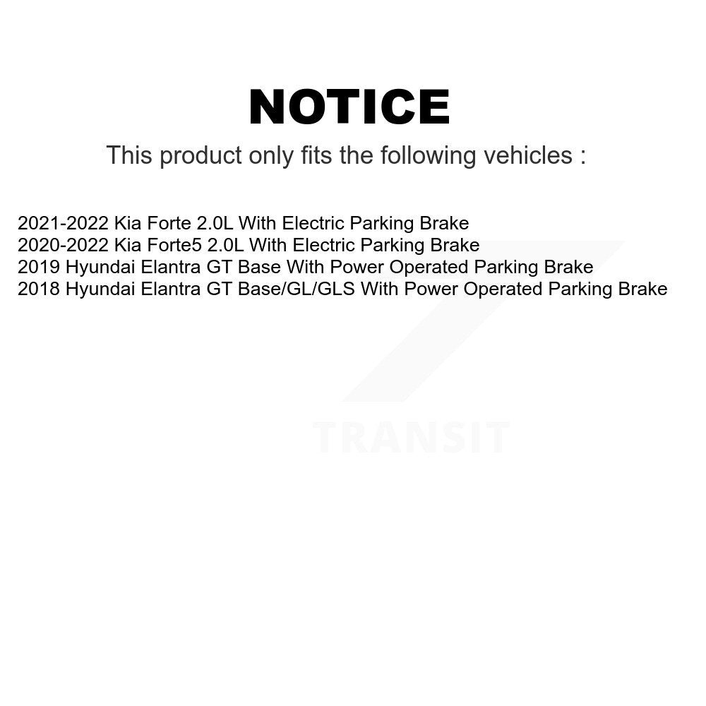 Front Rear Disc Brake Rotors Kit For Hyundai Elantra GT Kia Forte Forte5 K8-101585