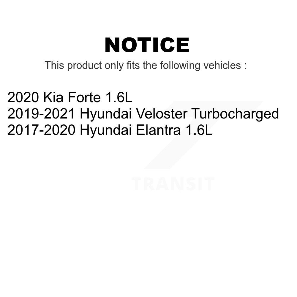 Front Rear Disc Brake Rotors Kit For Hyundai Elantra Kia Forte Veloster K8-101712