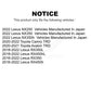 Front Disc Brake Rotors Pair For Lexus RX350 RX450h Toyota RX350L Camry RX450hL Avalon NX250 NX350 NX350h K8-101760