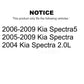 Rear Brake Drums Pair For Kia Spectra Spectra5 K8-101955
