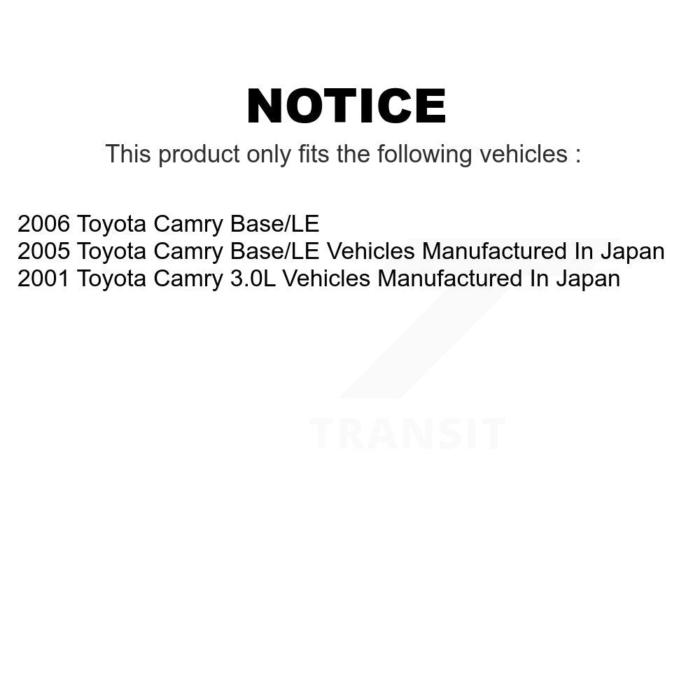 Front Rear Disc Brake Rotors Drums Kit For Toyota Camry K8-101991