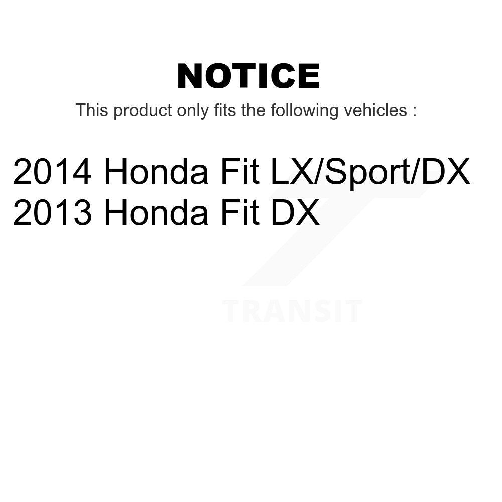 Front Rear Disc Brake Rotors Drums Kit For Honda Fit K8-102033