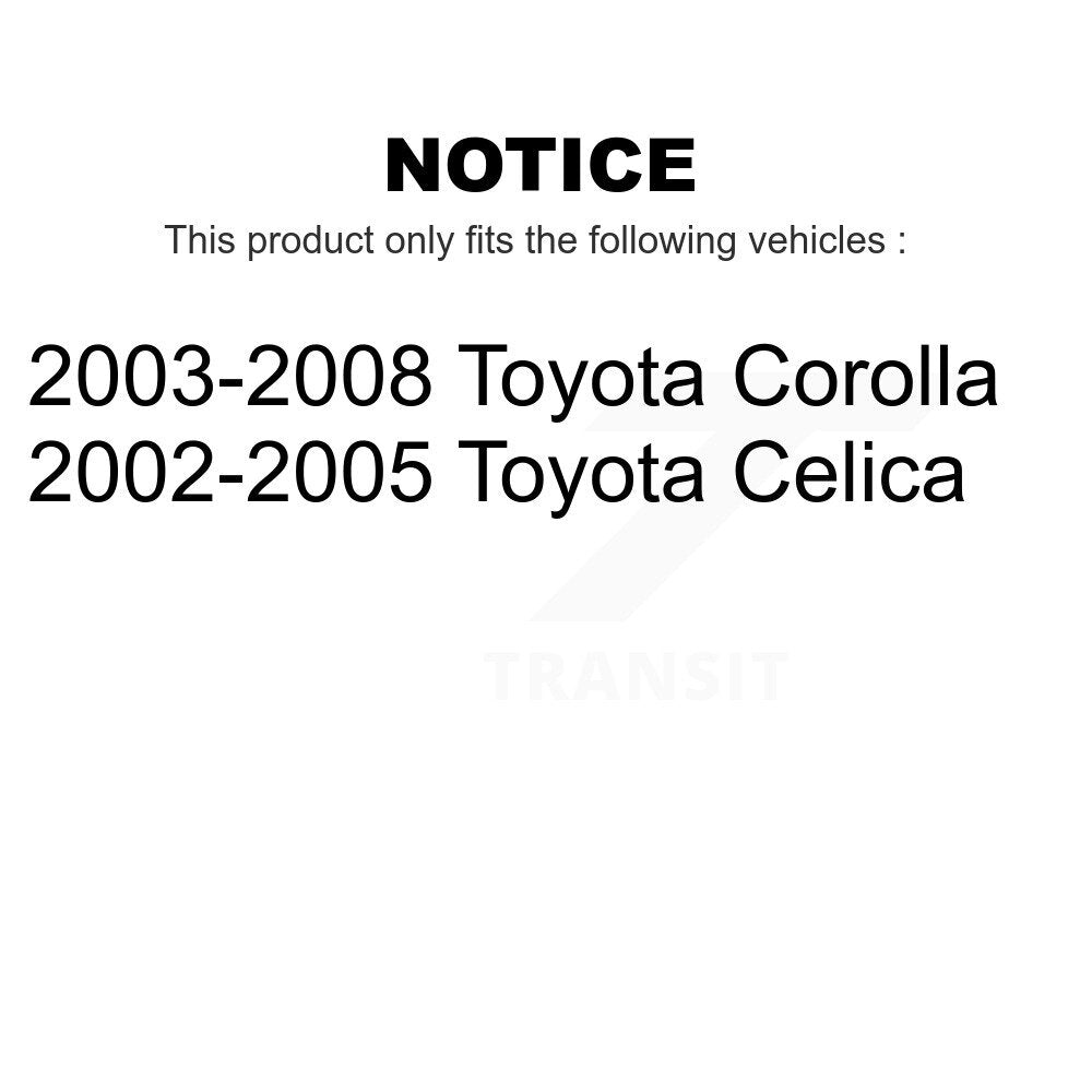 Front Rear Disc Brake Rotors Drums Kit For Toyota Corolla Celica K8-102081
