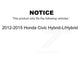 Front Rear Disc Brake Rotors Drums Kit For 2012-2015 Honda Civic Hybrid-L Hybrid K8-102093