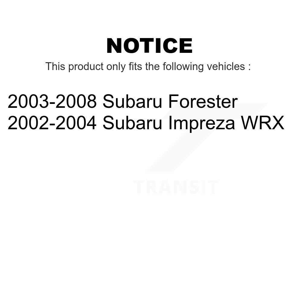 Front Rear Disc Brake Rotors Drums Kit For Subaru Forester Impreza K8-102155