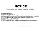 Front Rear Disc Brake Rotors Kit For Mazda 3 CX-30 K8-102270