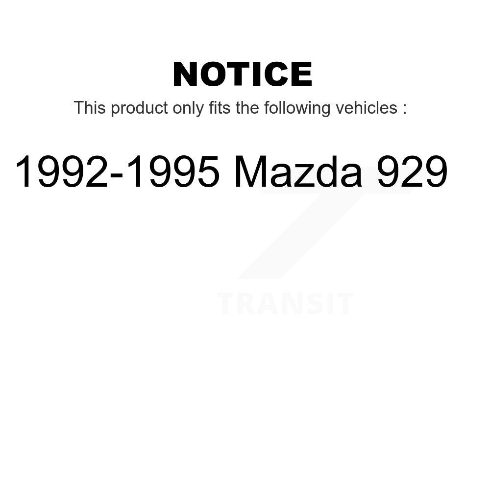 Front Rear Disc Brake Rotors Kit For 1992-1995 Mazda 929 K8-102394